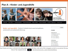 Tablet Screenshot of plan-a-ggmbh.de